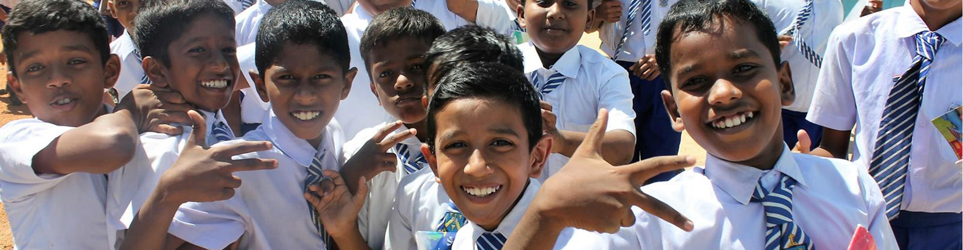 Schüler des Patenschaftsprojekts in Sri Lanka